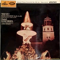 HMV : Barenboim - Mozart Concerto No. 22, Sonata No. 16